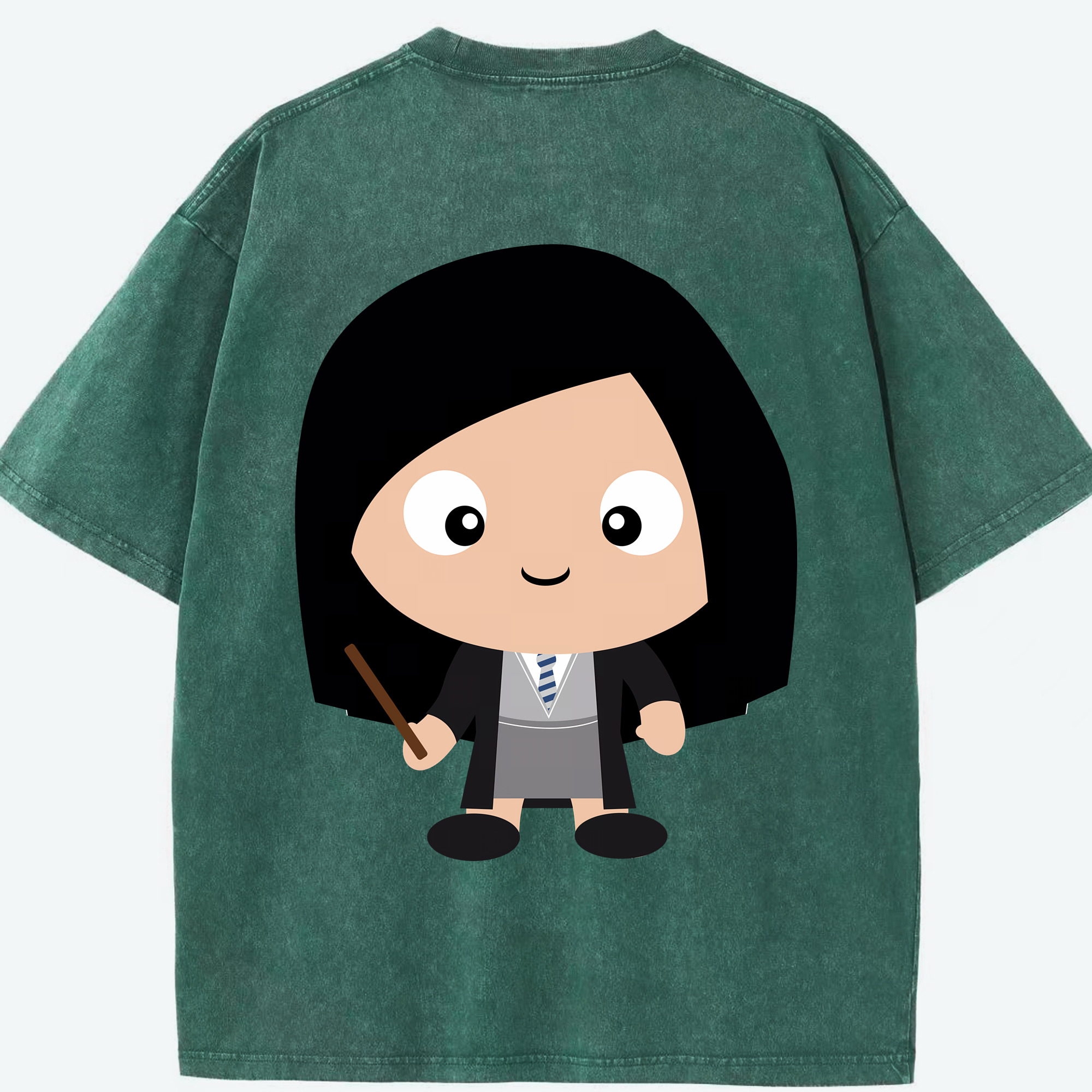 （画像用） Harry Potter ハリー・ポッターシリーズ 綿100% ヴィンテージ風 半袖Tシャツ（背面プリント）